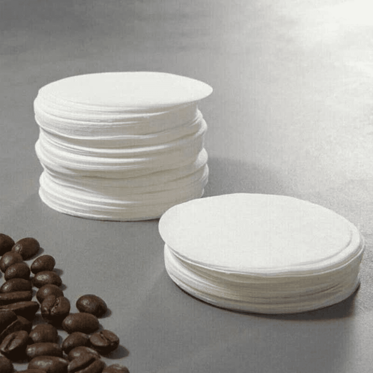 100pcs Round Bleached Coffee Filters Paper Replace... - Grandado
