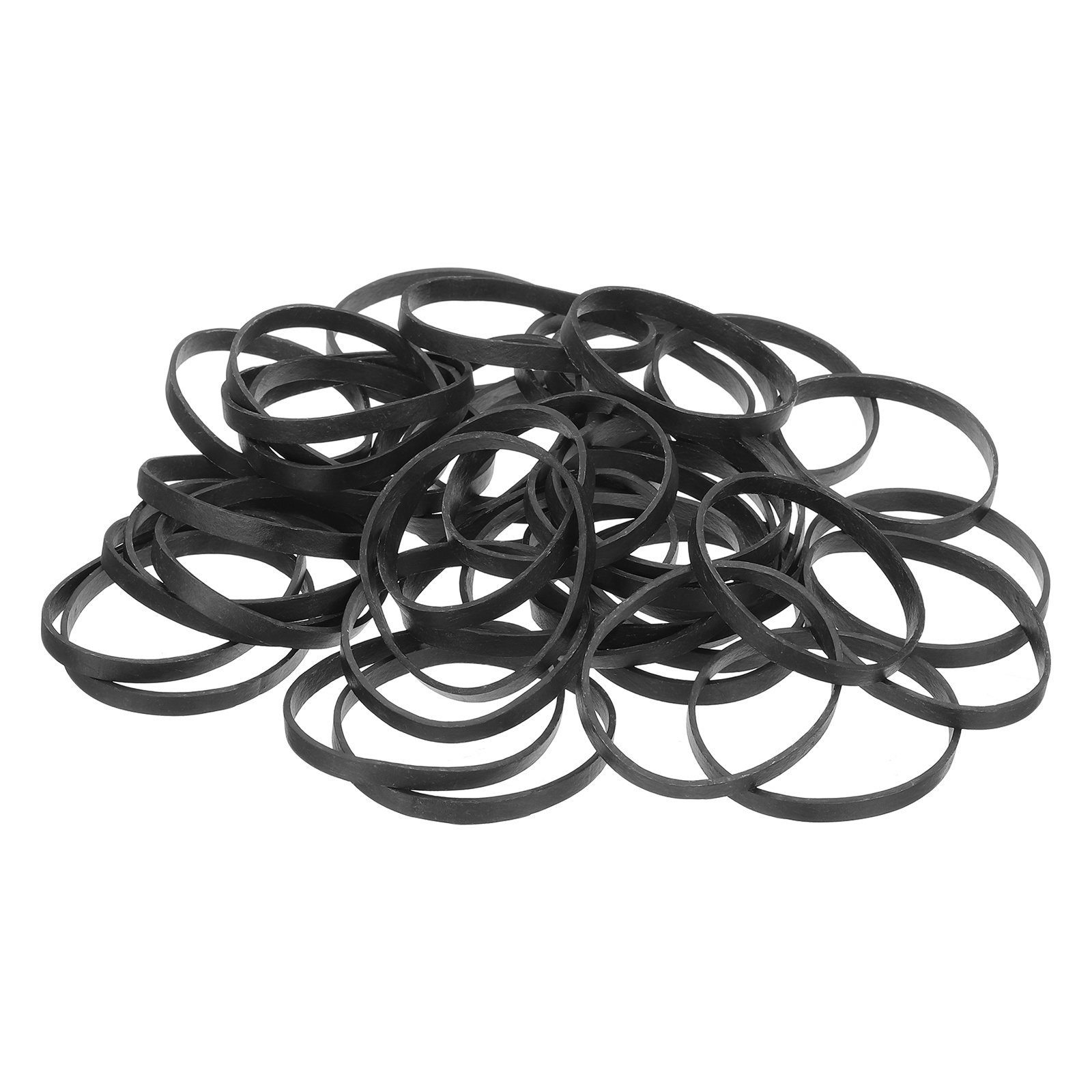 600Pack Rubber Bands, 3.15x0.2 Inch Elastic Bands for Office Supplies, Black
