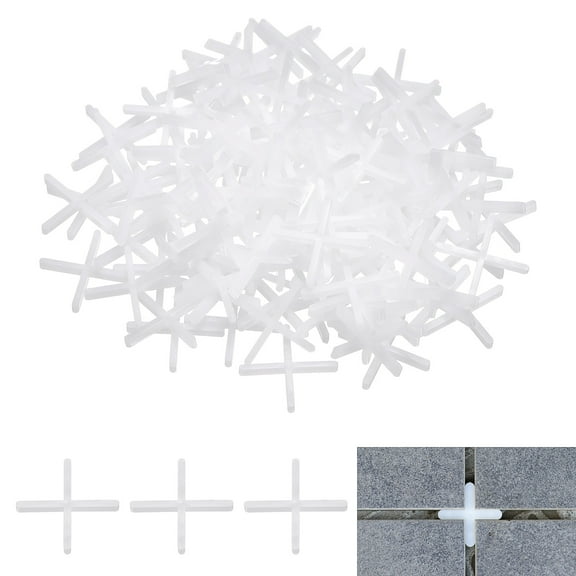 600Pack Tile Spacers, 2mm 3/32" Thick Cross Shape Wall Floor Tile Spacer, White