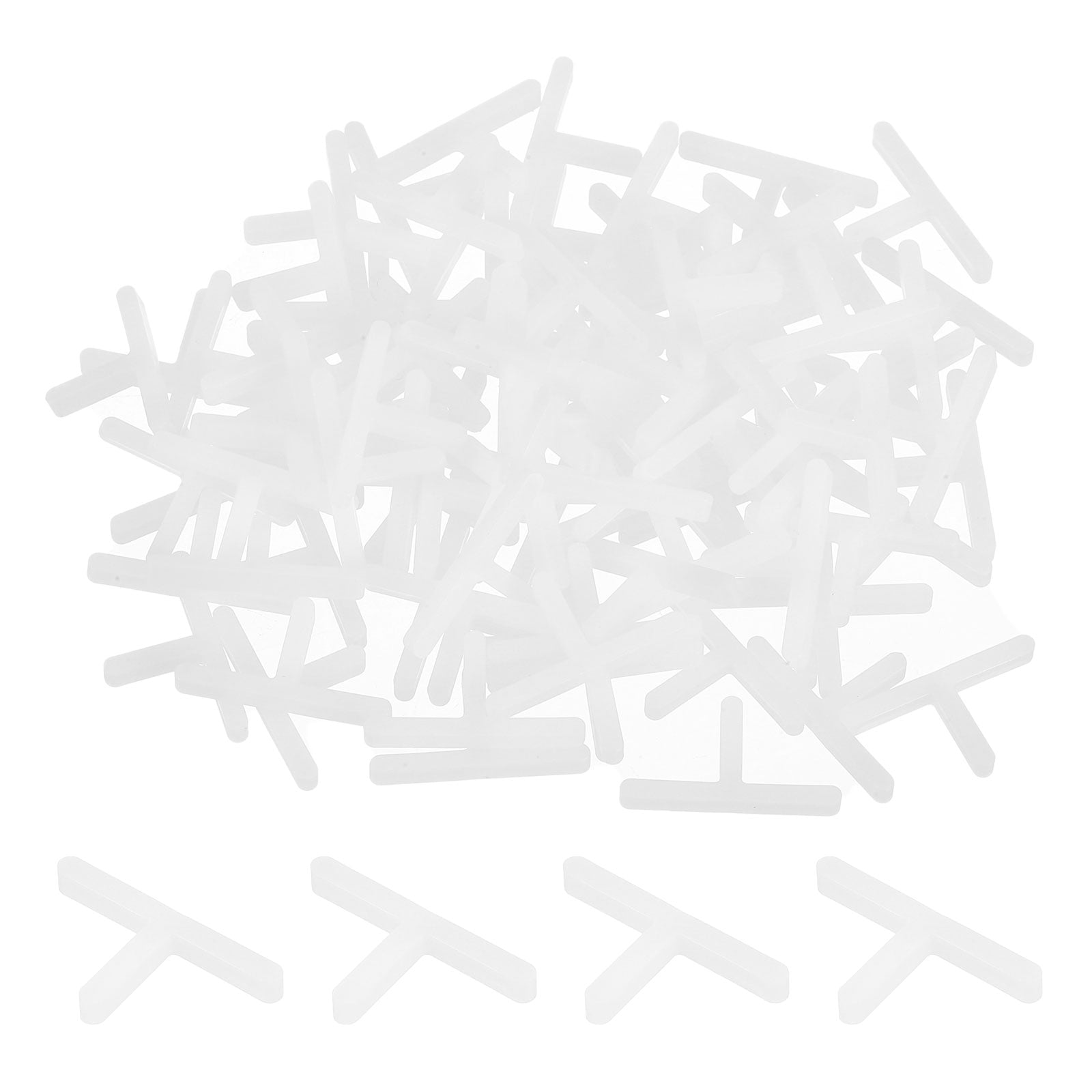 Sourcing Map 100 Pcs 4mm Plastic T Shape Tile Spacers For