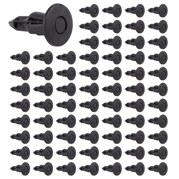 600Pcs Car Molding Door 5mm Hole Plastic Rivets Fixing Black.,600 x Car Door Stud Pin,Black