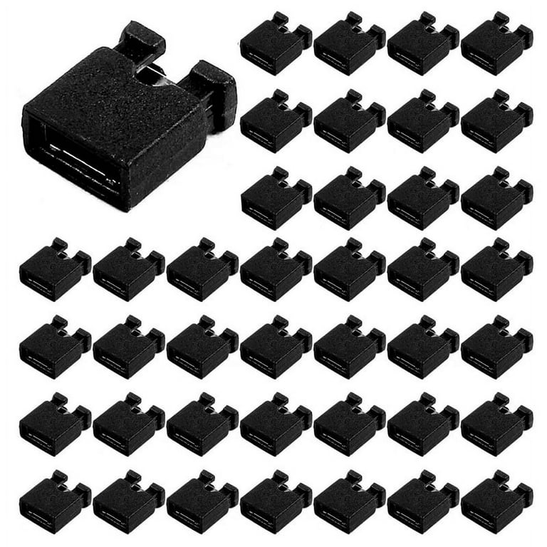 600Pcs HDD PC Mainboard PCB Plugs Jumper Caps 2-Pin