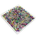 thumbnail image 1 of 600Pcs Pearlized Sewing Pins for Fabric Quilting Dressmaker Jewelry DIY Craft Decoration Straight Pins with Easy Grip Needle Bead Multicolor, 1 of 9