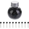 thumbnail image 1 of 600Pcs Sewing Pins Straight Pin, 0.63in Quilting Pins, Small Straight Sewing Pins with 4mm Ball Head for Decorating, Dressmaking and Sewing Project(Black), 1 of 7