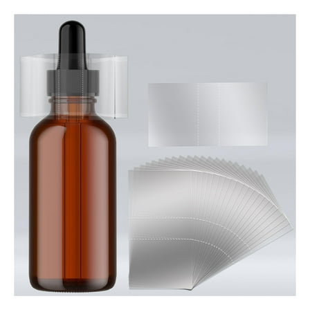600Pcs Shrink Wrap for Bottles Bands Jars - Clear Heat Shrink Bottle Seals, Easy to use, for Essential Oil Bottle, Dropper Bottle and Test Tube Bottle Cap (1.8 x 1.2 Inch / 4.5x3.0mm)