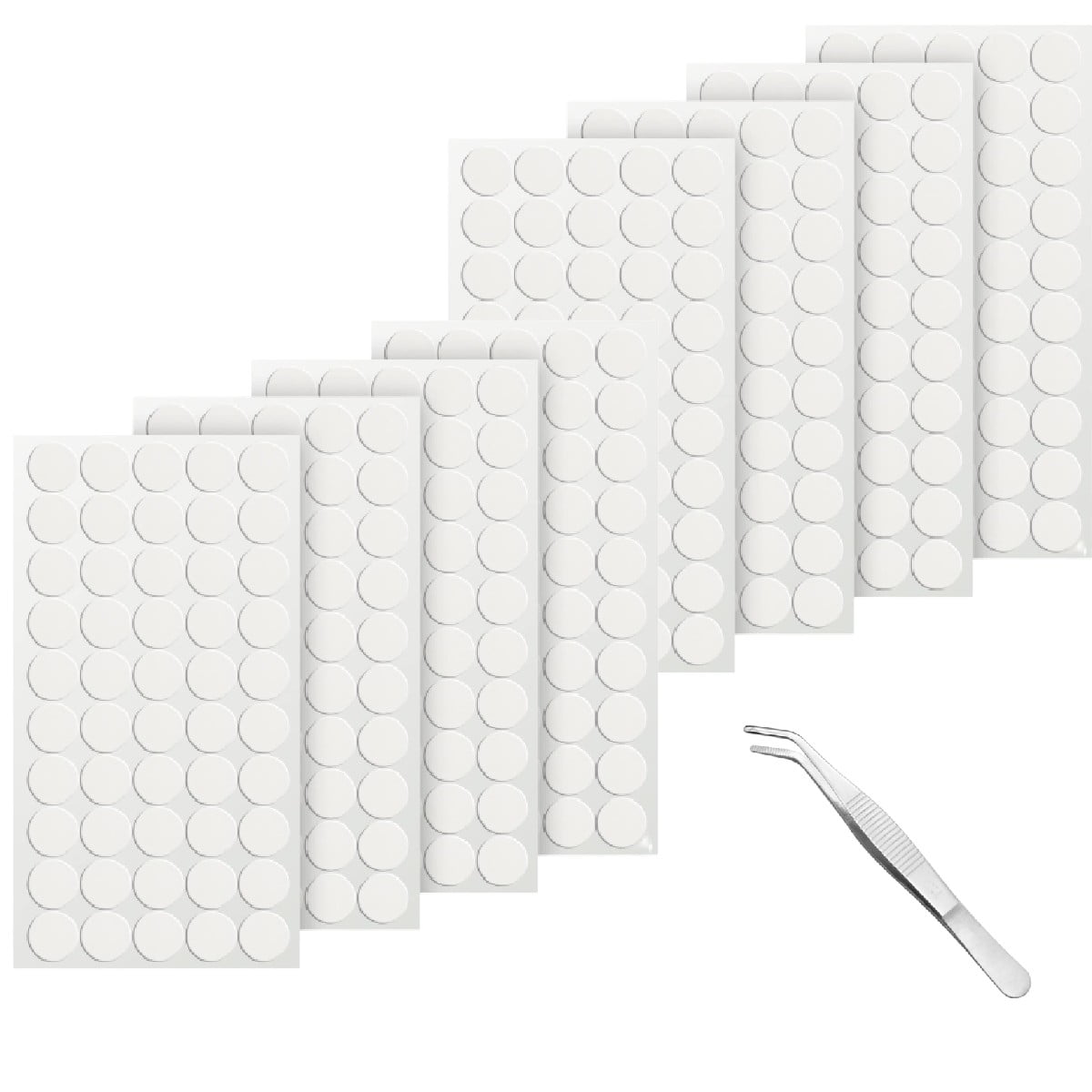 600Pcs Sticky Tack, 10mm/0.39” Removable Poster Putty, Double Sided Removable  Clear Adhesive Mounting Round Reusable Tacky Dots Transparent Stickers Glue  for Wall Hanging Pictures Posters 