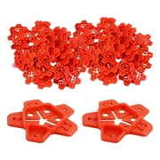 600Pcs Tile Spacer Set Plastic Tile Leveling Cross Spacer 5 Sizes in 1 Reusable Floor Tile Leveling System Spacer Tile Spacer Shim 1/1.5/2/2.5/3mm for Leveling