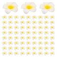 thumbnail image 1 of 600Pcs White Foam Hawaiian Frangipani Artificial Plumeria Flower Petals Cap Hair Hat Wreath DIY Wedding Decoration 5cm, 1 of 2