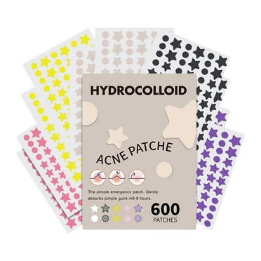 600Pcs/pack Star Pimple Patch Acne Colorful Invisible Acne Removal SkinCare U.K. W5Z6
