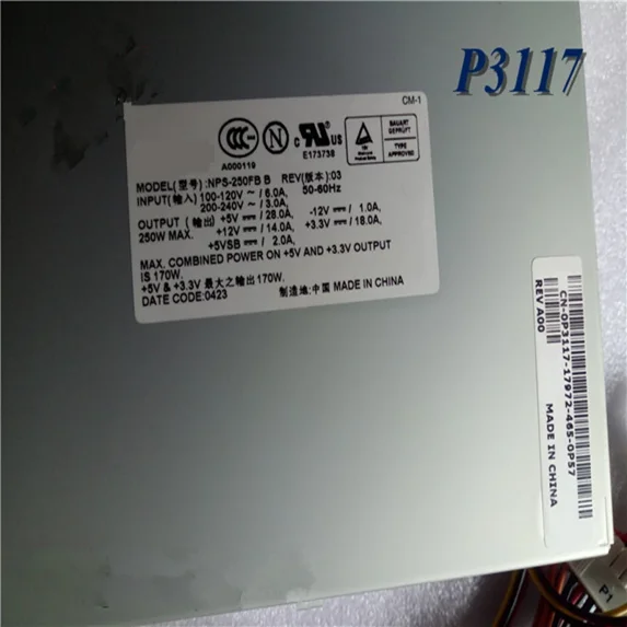 600SC 2400 3000 4100 4300 4400 4550 4600 8250 8300 60 150 240 260 250W Power Supply NPS-250FB B P3117