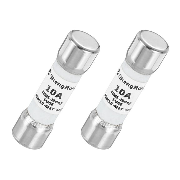 600V 10A Time Delay Fuse Glass Fuses Current Limiting Protection Cartridge Fuse for DIY Inverter Circuit Board 2Pack