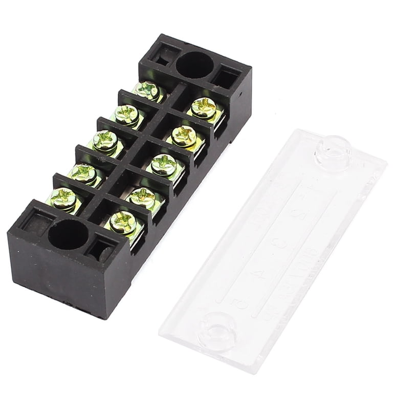 600V 15A 5P Screw Electric Barrier Terminal Block Cable Connector