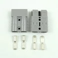 600V 50A Copper Silver Battery Quick Connector Kit Connect Plug