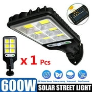 600W 72COB Solar LED Street Lights, Solar Area Lighting with Induction+Waterproof + Light Control,for Yard, Garden, Street, Basketball Court