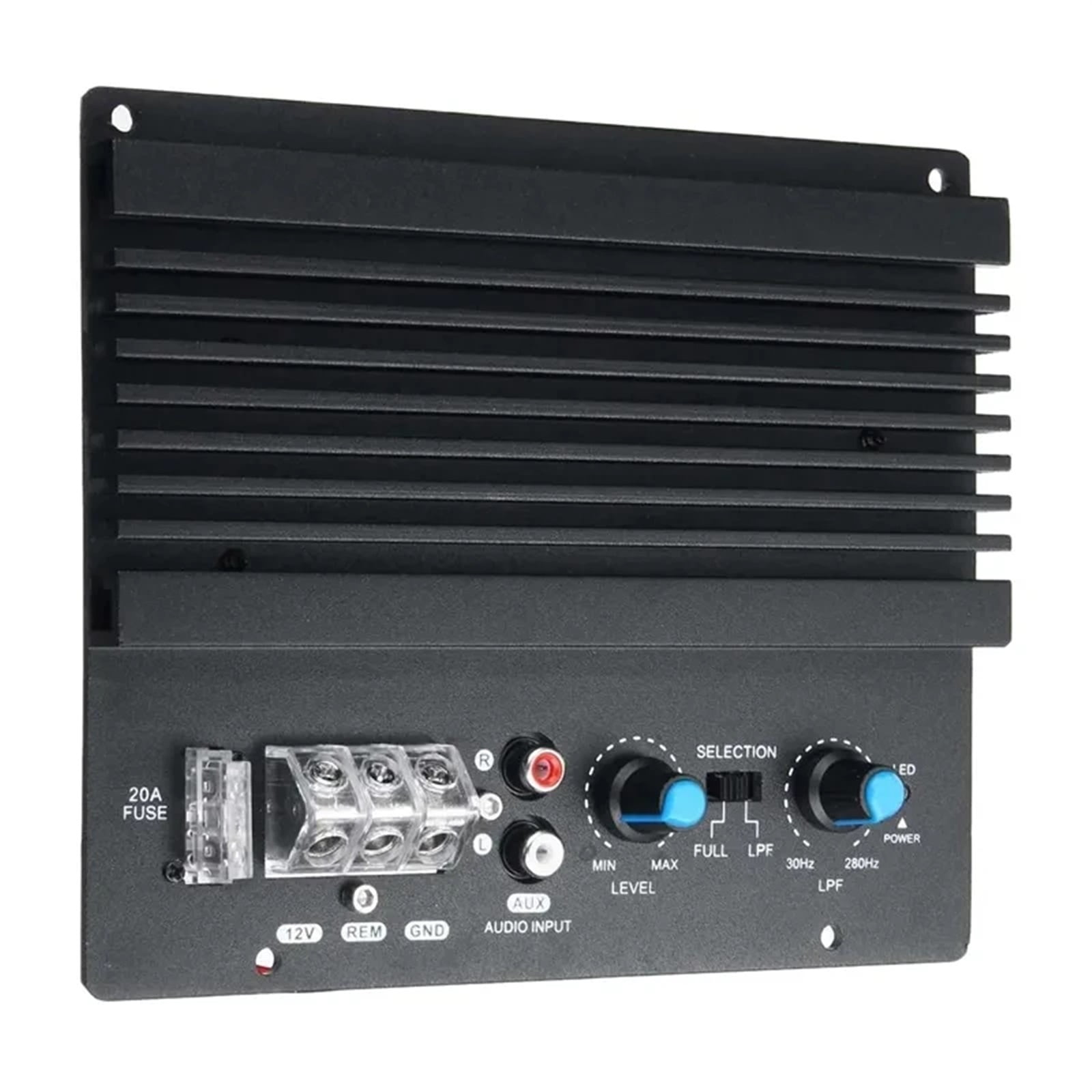 600W Car Amplifier Board 12V 28-160KHz for Powerful Subwoofer Speakers Player Auto, High-power Car Power Amplifiers ,Bass & Treble Control