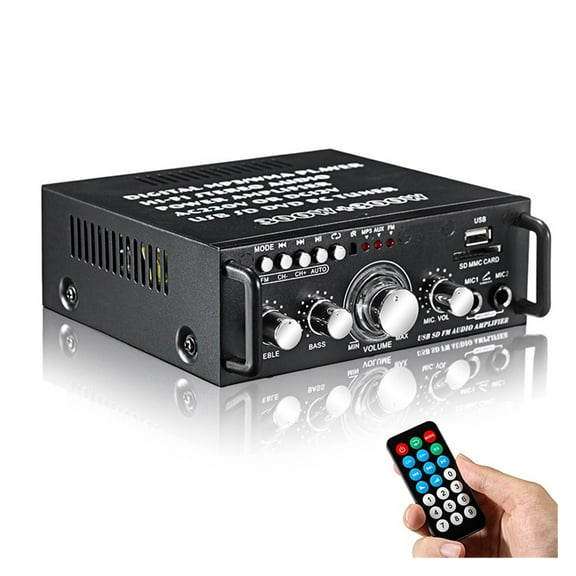 600W Car Amplifiers HIFI Digital Audio Power Amplifier Bluetooth AMP FM Radio For Car Home ,Easy to Operate