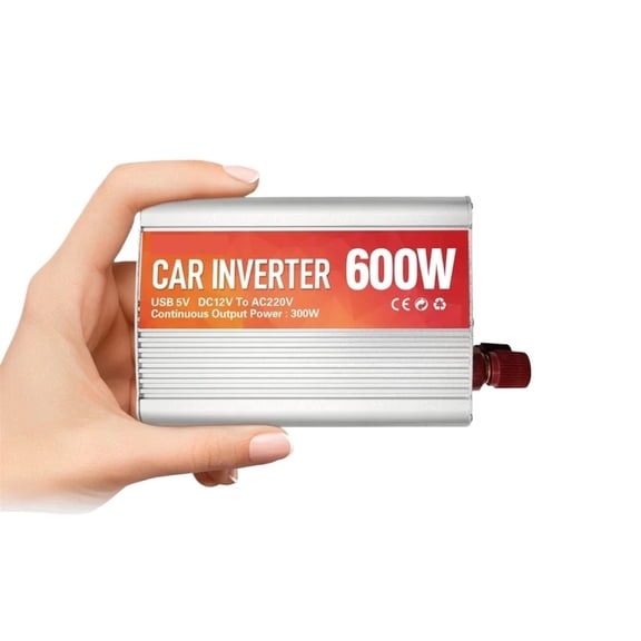 600W Car Power Inverter DC to AC Power Converter With 5V 2A USB Sine Wave Car Inverter Charger Conversion Power ,Easy to Use