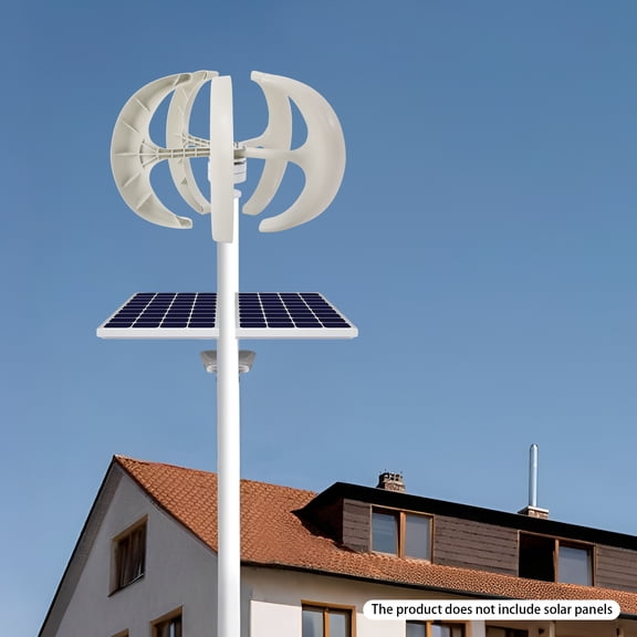 600W D.C 12V 5-Blade Lantern Wind Turbine Generator Vertical Axis Wind Power