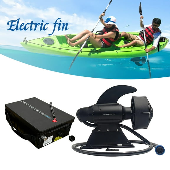 600W Electric Trolling Motor for Fishing Boat, Kayak, SUP,Paddle Board, 28 Lbs Underwater Propeller with 30AH Battery and Remote Control (2m Cable)