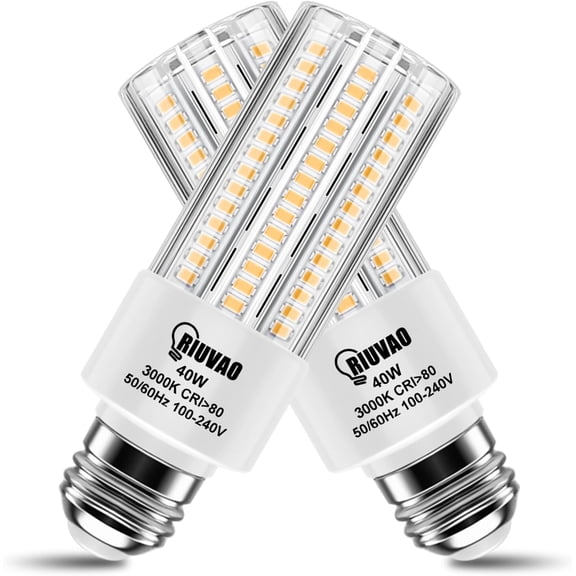 NS LED 40W 300W Equivalent Warm White Decorative Light Bulbs, Enclosed Fixture Rated, 2 Pack