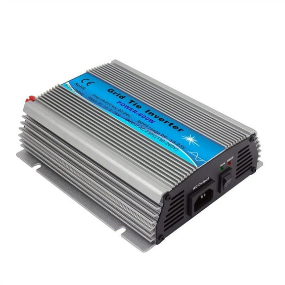 600W Grid-connected Solar Inverter MPPT Pure Sine Wave Micro Inverter DC15-28V Photovoltaic Input AC120/220 For 12V Solar Panel Home System Smart Inverter ,Multiple Safety Protections