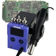 thumbnail image 1 of 600W Hot Air Rework Soldering Station With Temperature Control, Adjustable Air Volume, Digital Display For SMD Soldering With 3 Hot Air Nozzles, 1 of 8