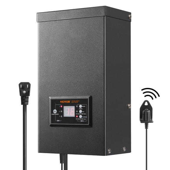 600W Low Voltage Landscape Transformer with Timer and Photocell Sensor, "ETL-Listed 12V/14V AC Landscape Transformer Weatherproof 120V AC Converter for Garden, Pathway & Pool Lighting"