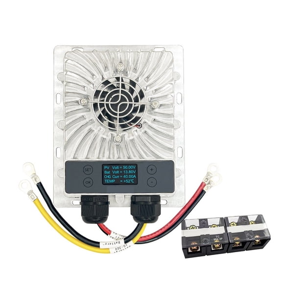600W MPPT Solar Controller 10-30V Volta Adjustable With LCD Display Maximum Power Point Tracking Photovoltaic Step-down ,High-Efficiency