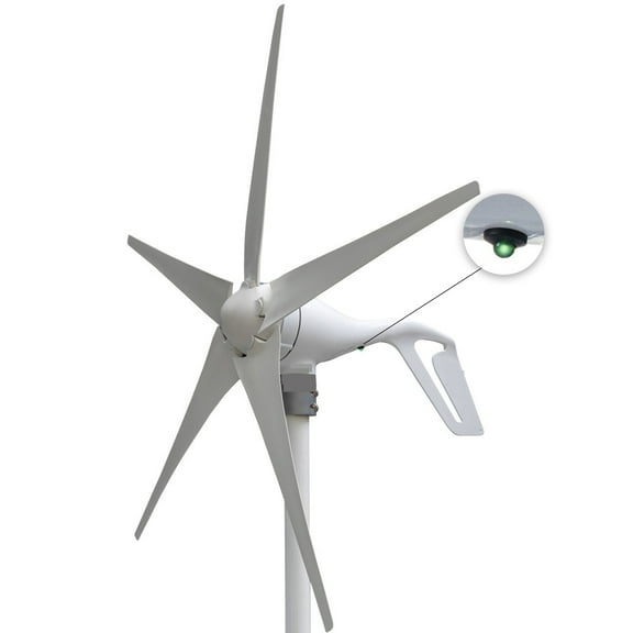 600W Or 400W 12V 24V Wind Turbine Gennerator 3/5 Blades 12M/S Low Speed Windmill LED Indicate Light Wind System ,Easy to Use