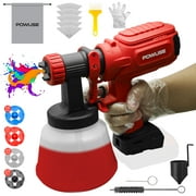 600W Paint Sprayer Compatible with Milwaukee 18V Battery, Electric HVLP Spray Paint Gun with Brushless Motor, Cordless Paint Spray Gun for Fence, Furniture, Cabinets, Walls, etc(Battery NOT Included)
