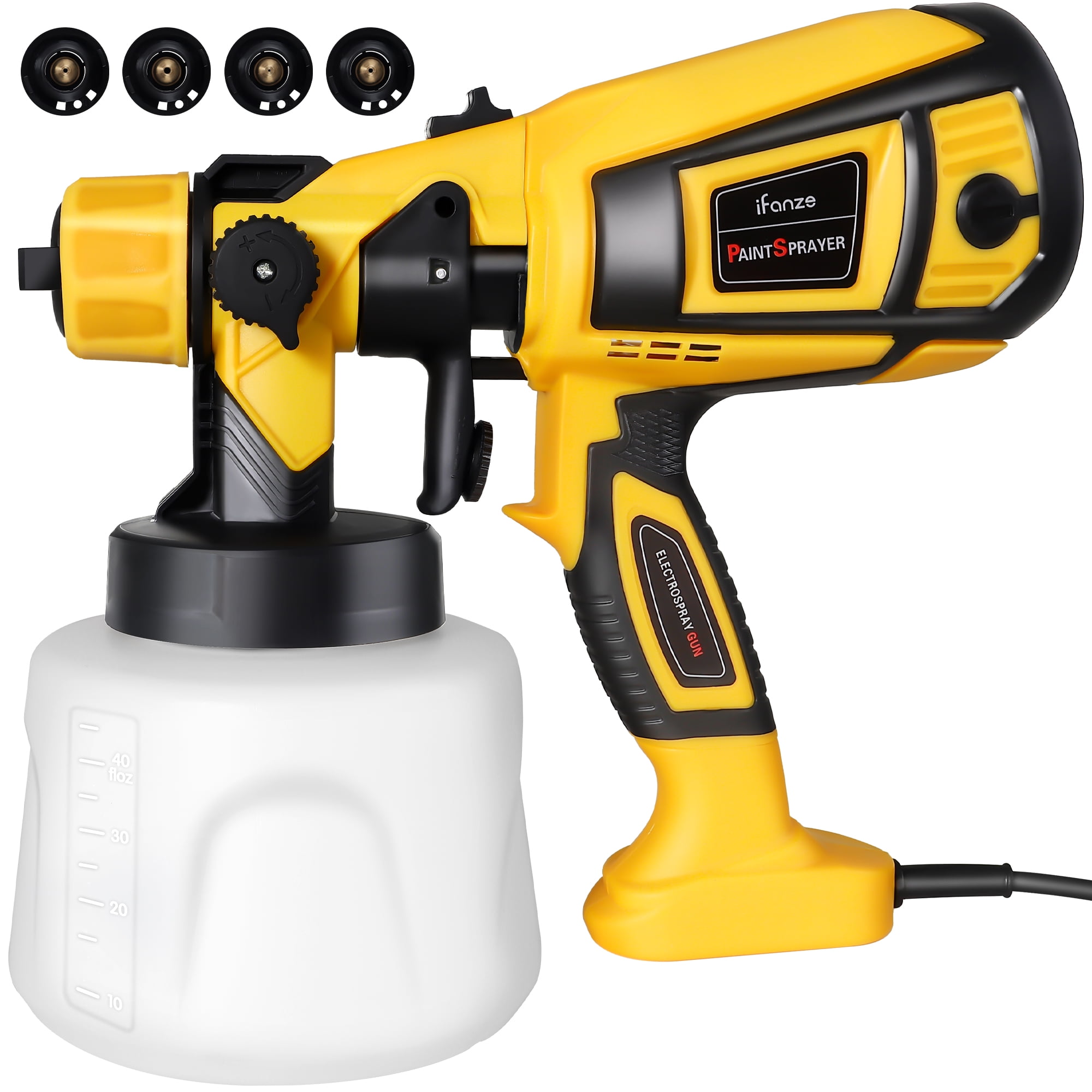 600W Paint Sprayer Gun, Doosl 900ml Electric Airless HVLP Paint Sprayer