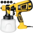 600W Paint Sprayer Gun, Doosl 900ml Electric Airless HVLP Paint Sprayer with 4 Nozzles for