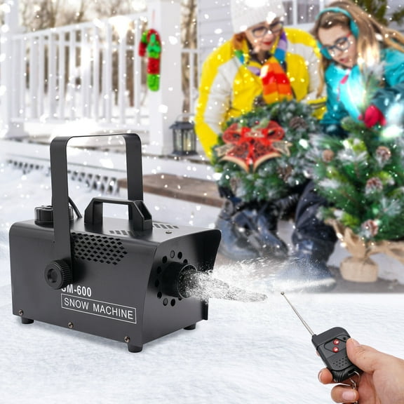 600W Snow Machine Stage Snowflake Maker for Christmas Party Snow Decor W/Remote