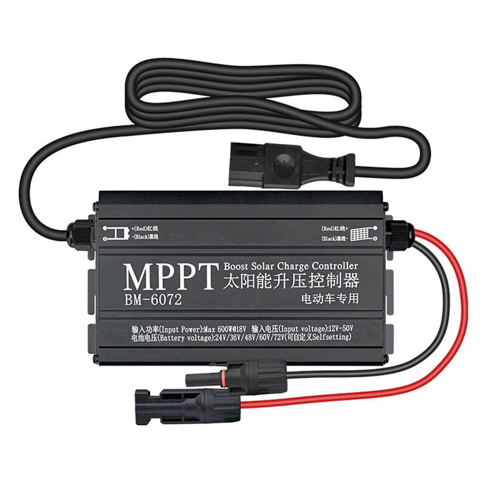 600W Solar Boost Charge Controller MPPT Electric Car Charging Voltage Regulator for 24V 36V 48V 60V 72V Battery