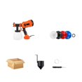 600W Spray Gun Paint Sprayer Electric 4 Nozzle Sizes HVLP Household