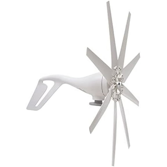 600W Wind Turbine Generator Kit, 12V 8-Blade 3-Phase Ac Permanent Magnet Generator, Portable Vertical with Charge Electromagnetic 60m/s Wind Speed Nature Power System Controllers for Marine, RV