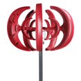 thumbnail image 1 of 600W Wind Turbines Generator, 5 Blades DC12V Vertical Axis Wind Turbines Generator Kit for Home Hybrids Streetlight Use, Electromagnetic Electricity Producer Equipment-Red, 1 of 8