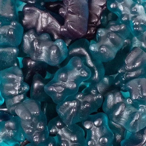 600ct Blue Raspberry Flavored Gummy Bears Bulk Candy For Parties & Candy Bowls (5lb Bag)