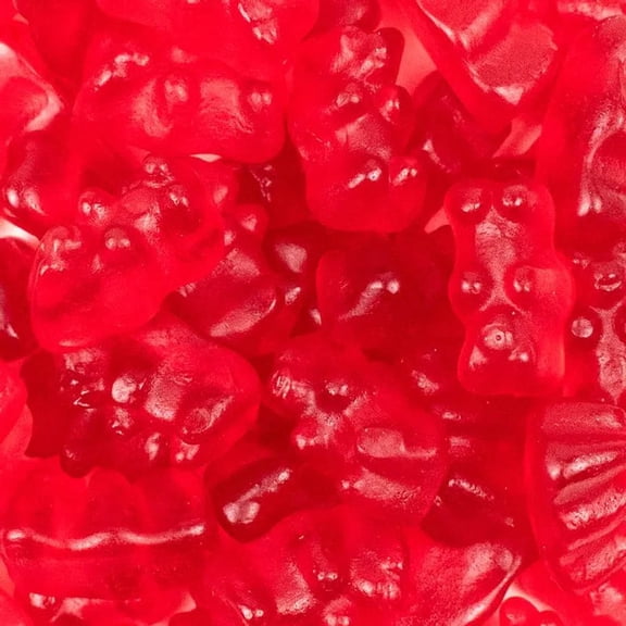 600ct Red Cherry Flavored Gummy Bears Bulk Candy For Parties & Candy Bowls (5lb Bag)