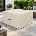 600d Square Patio Fire Pit Table Cover 44 X 44 Inch Beige - Walmart.com