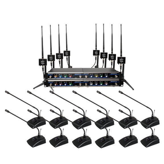 VocoPro Transmitters, BOOST-Conference-16 /600ft. Long-Range, Digital Wireless Microphone Package