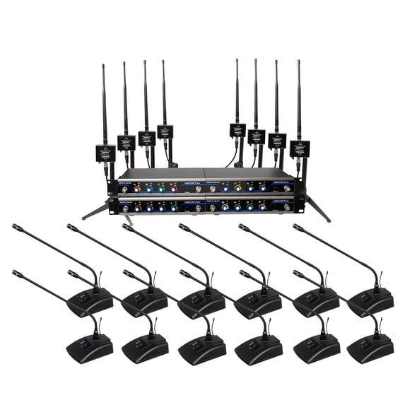 VocoPro Transmitters, BOOST-Conference-16 /600ft. Long-Range, Digital Wireless Microphone Package