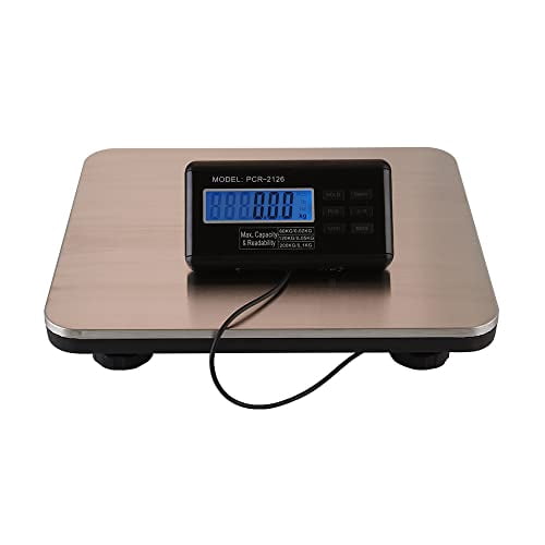 600lbs Commercial LCD Digital Scale Floor Scale, Postal Shipping Scale for Packages Large Heavy Duty Parcel Weight Scale, Mail Scale Luggage Scale Large Platform