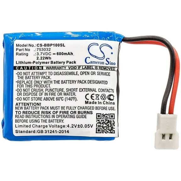 600mAh 753032 Battery for Bee-Bot Floor Robot Programmable Floor Robot Programmable Children's Toy