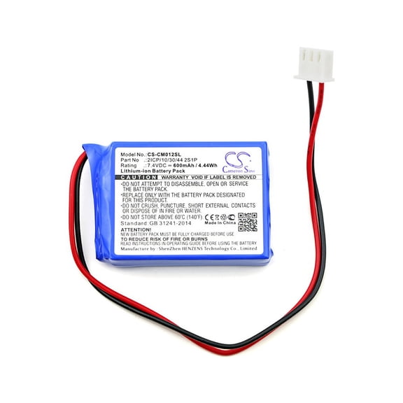 600mAh Custom Battery Pack 2ICP/10/30/44 2S1P