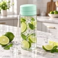 thumbnail image 1 of 600ml Clear Plastic Water Bottle, Visible Scale Mark, Reusable Drinking Cup, Lightweight Sports Tumbler, Portable Carry Lanyard, Easy to Clean Interior, for Gym, Hiking, Travel and Outdoor Sports, 1 of 4