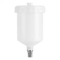 thumbnail image 1 of 600ml Plastic Cup Air Gravity Paint Pot with Thread Connector for Spray Gun Tool, Durable White Container for SATA JET 1000B Model, 1 of 9