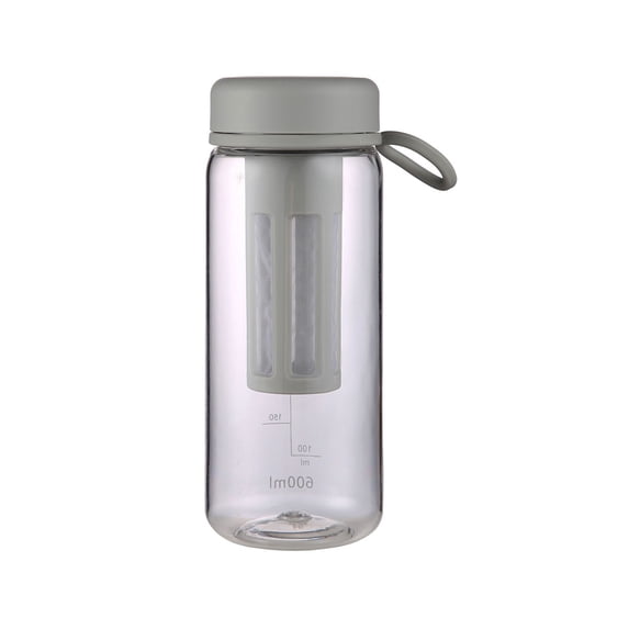 600ml Portable Cold Brew Coffee and Tea Infuser Bottle with Leak-Proof Filter, Double Layer Diffuser, Carry Handle – BPA-Free Reusable Water Cup for Outdoor, Travel, and Everyday Use