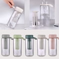 thumbnail image 1 of 600ml Portable Cold Brew Coffee and Tea Infuser Bottle with Leak-Proof Filter, Double Layer Diffuser, Carry Handle – BPA-Free Reusable Water Cup for Outdoor, Travel, and Everyday Use, 1 of 9