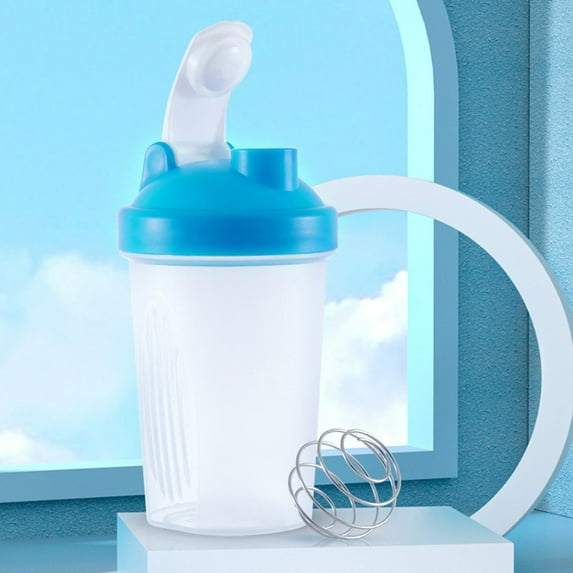 600ml Shaker Bottle Sports Whey Protein Mixing Bottle With Stirring Ball Bot Cup Cake Mould